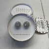 Starfish Project Radiant Shine Platinum Zirconia Stud Earrings New