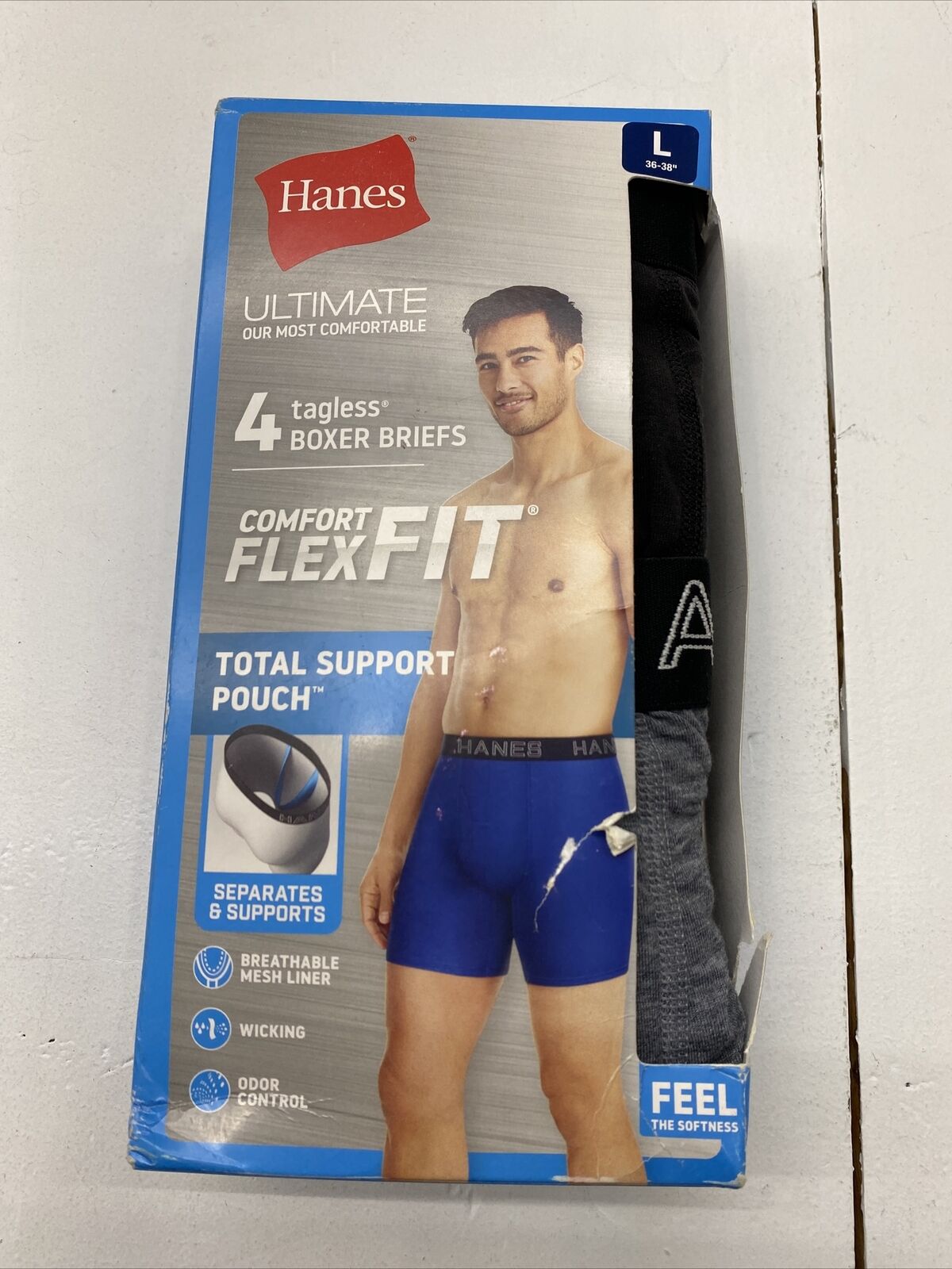 Hanes Ultimate Comfort Flex Fit Total Support Pouch Boxer Brief 4 Pack -  beyond exchange