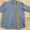 Hugo Boss Blue Long Sleeve Button Up Dress Shirt Men Size L