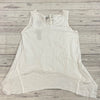 XCVI White Linen Blouse Shirttail Tank Top Woman’s Size L NEW