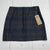 Celtic & Co Celt Wool Skirt Navy Charcoal Tartan Women’s Size 16 New Defect