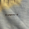 Vintage Oneita Blue Marbled Deer Buck Graphic Short Sleeve T-Shirt Adult Size M