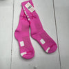 Epic Sports Pink Breast Cancer Crew Socks Youth Size Medium New Defects