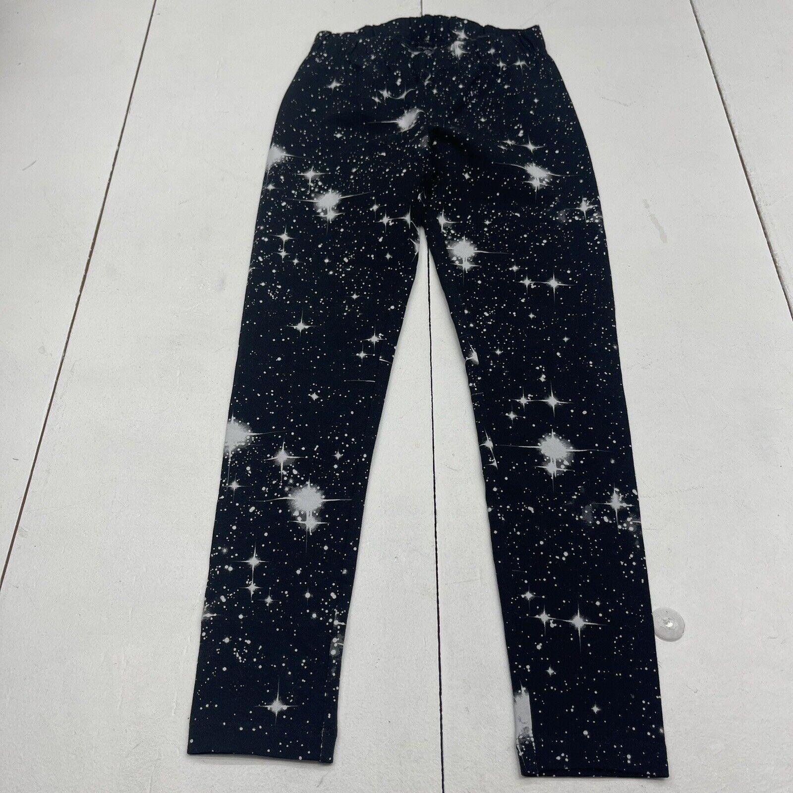 Lands End Black Galaxy Star Leggings Youth Girls Size Small - beyond  exchange