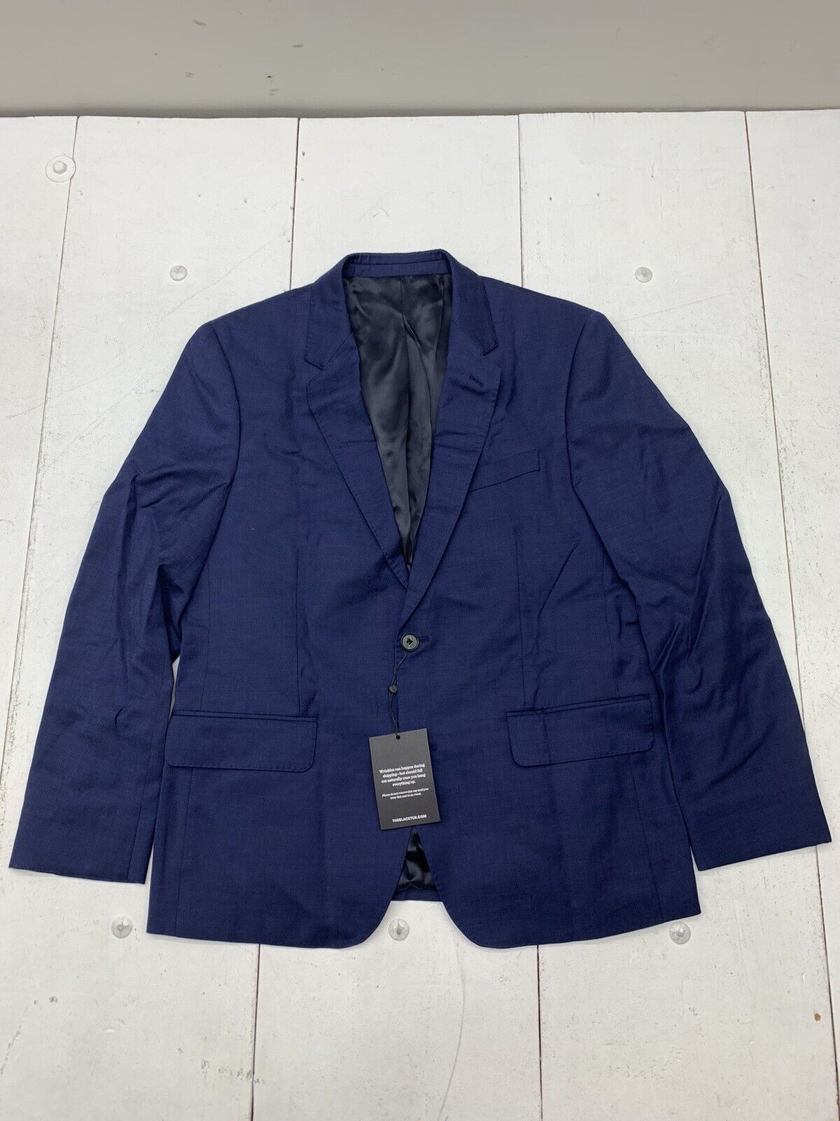 The Blk Tux Mens Navy Blue Suit Jacket Tollegno 1900 Size 42s