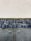 Crysp Denim Mens Stone Washed Jeans Size 40