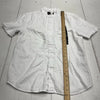 Banana Republic White Linen Short Sleeve Button-Up Mens Size Small NEW
