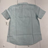 Sonoma Sarsota Blue Short Sleeve Button Front Shirt Youth Boys Size Medium