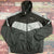 Puma Retro Black Gray Full Zip Athletic Track Jacket Men Size Large *