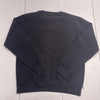 Beams Heart Black Quilted Pullover Crewneck Sweater Mens Size Large