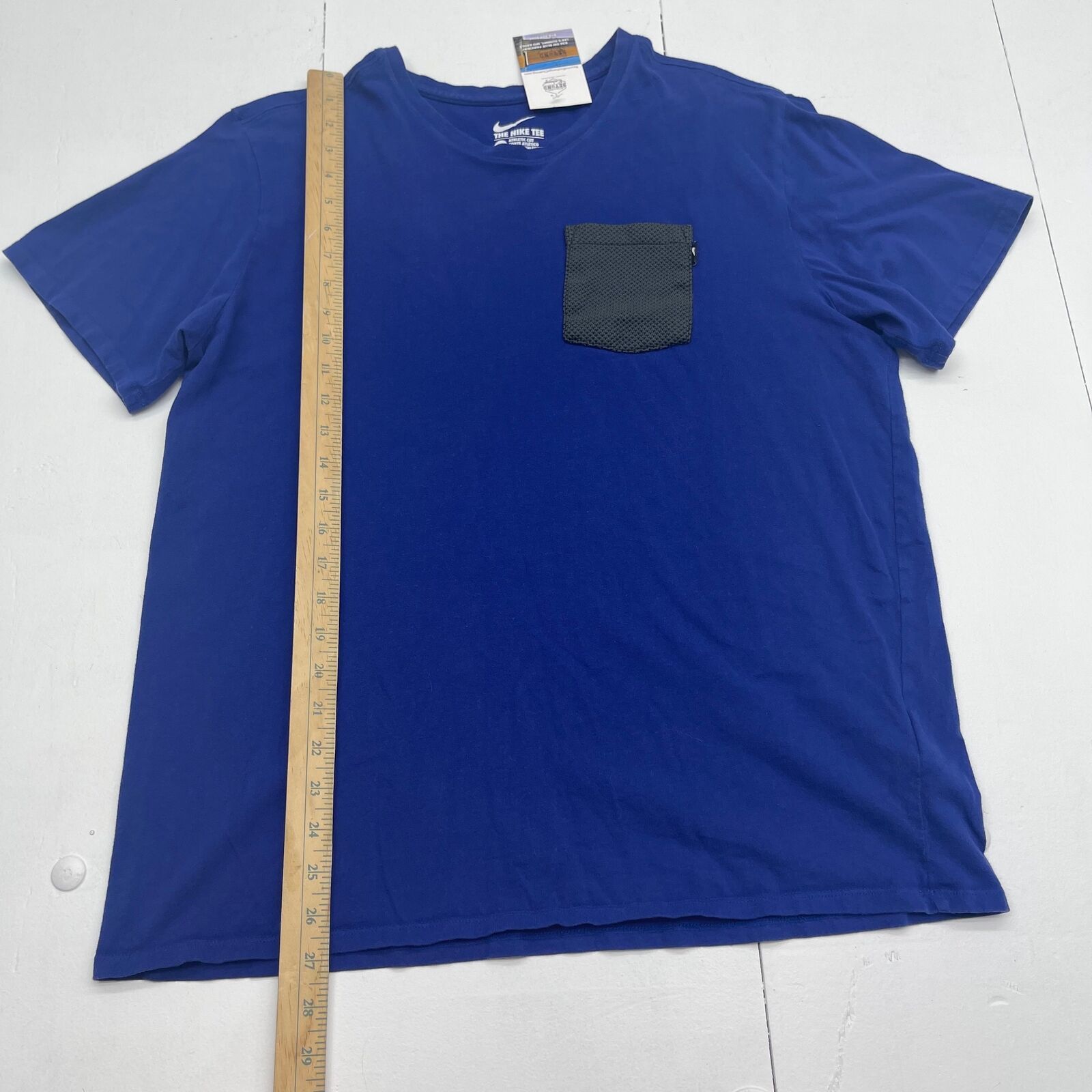 Nike Blue Premium Pocket Knit Shirt Sleeve T Shirt Mens Size XL - beyond  exchange