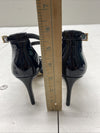 MICHAEL MICHAEL KORS SG22L Kinsley Faux Blk Patent Leather Sandal Size 5.5 New