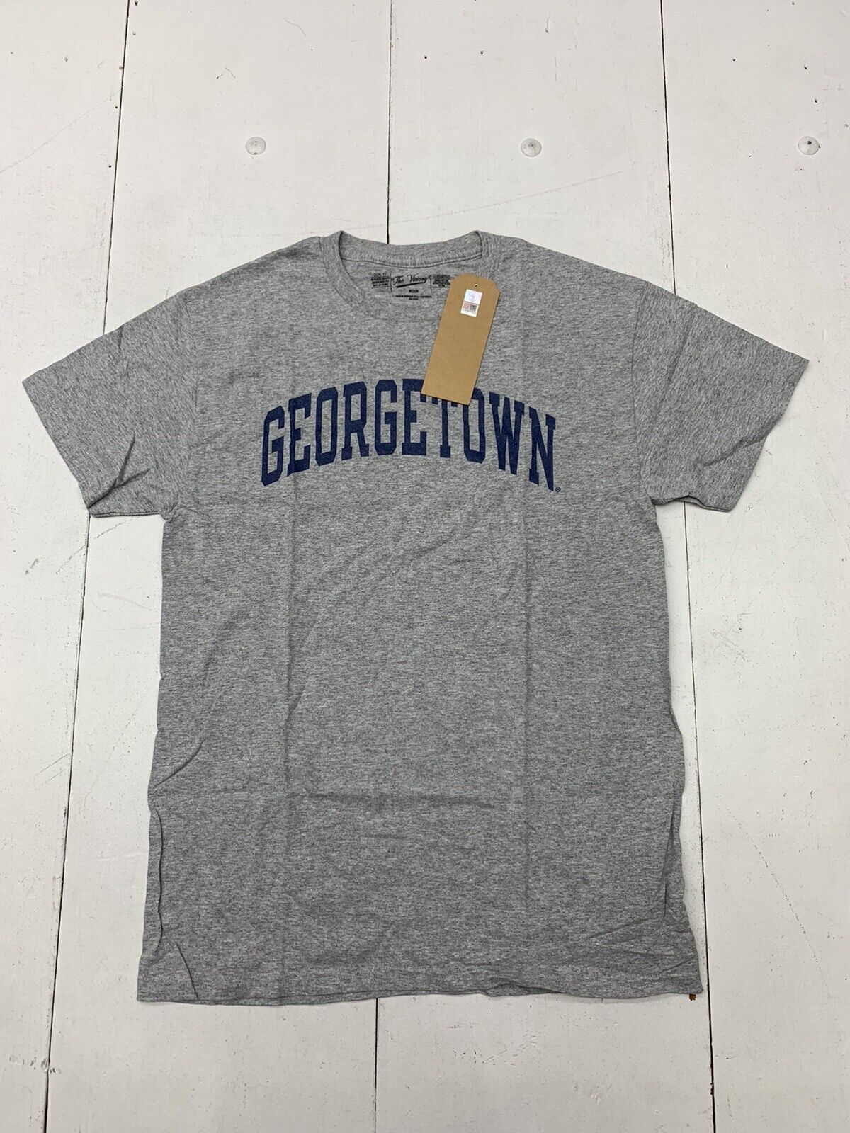 The Victory Mens Grey Georgetown Short Sleeve Shirt Size Medium