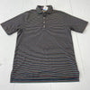 Martin Multicolor Stripped Short Sleeve Golf Polo Shirt Men Size M