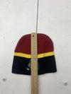 Unbranded Mens Black Red Yellow Hockey Embroidered Beanie One Size
