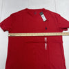 Polo Ralph Lauren Red V Neck Short Sleeve T Shirt Mens Size Medium New