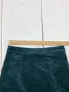 Loft Womens Green Velvet Skirt Size 4