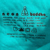 Neon Buddha Teal Artistic Pullover Sweatshirt Cowl Neck Women Size L NEW