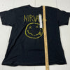 Nirvana Black Short Sleeve T-Shirt Smile Face Adult Size XL NEW