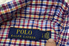 Polo RALPH LAUREN Blue Purple Orange Long Sleeve Button Down Shirt Men’s Size L