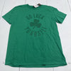 Anvil Green Go Luck Yourself St Patrick’s Day Shirt Sleeve T Shirt Size Large